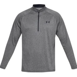 Under Armour Tech 1/2 Zip For Men, Carbon Heather