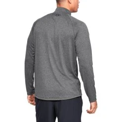 Under Armour Tech 1/2 Zip For Men, Carbon Heather -Thorlo shop 1328495 090c 56697.1650348033