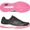 Skechers Viper Court Ladies Pickleball Shoes, Black / Pink -Thorlo shop 172070bkpk 44455.1666894959