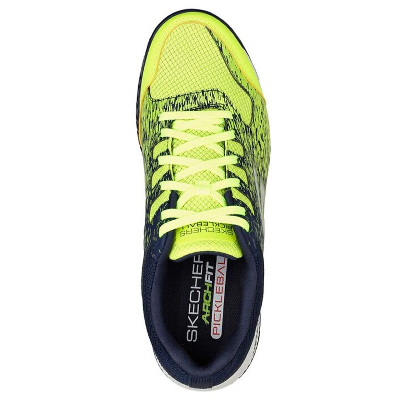 Skechers Viper Court Mens Pickleball Shoes, Yellow/Navy 3 Skechers Viper Court Mens Pickleball Shoes, Yellow/Navy - Image 3