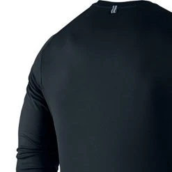 Nike Miler Long Sleeve Crew, UV Protective - Black -Thorlo shop 683570010c 28265.1650343639
