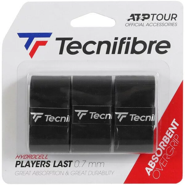 TECNIFIBRE PLAYERS LAST OVERGRIP BLACK 1 TECNIFIBRE PLAYERS LAST OVERGRIP BLACK