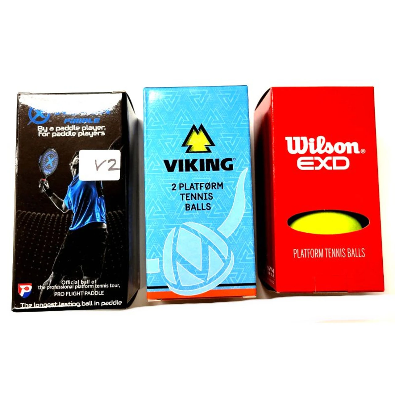 WILSON;VIKING;XENON Cold Weather Platform Tennis Balls - Play & Compare Pack '22 2 WILSON;VIKING;XENON Cold Weather Platform Tennis Balls - Play & Compare Pack '22 - Image 2