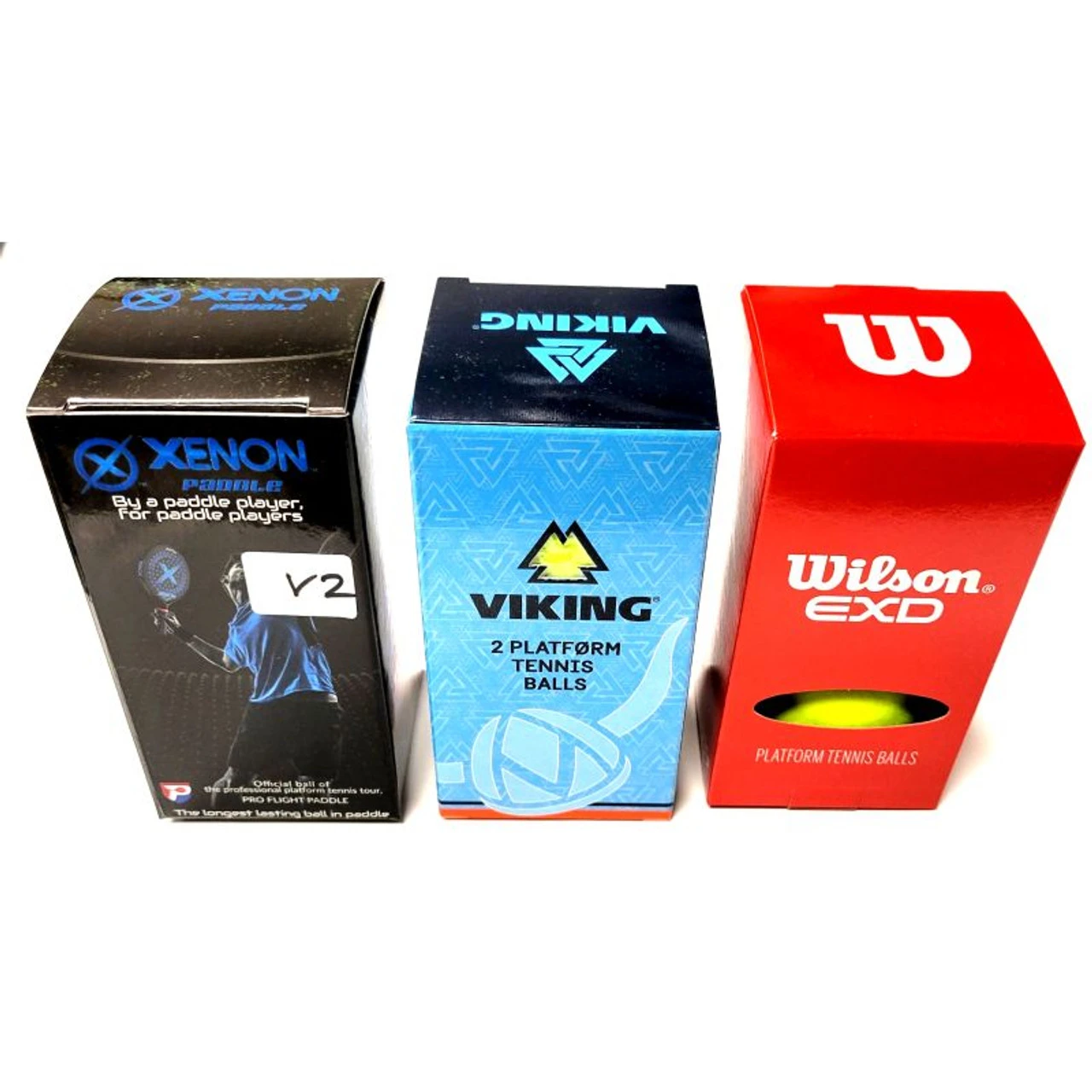 WILSON;VIKING;XENON Cold Weather Platform Tennis Balls - Play & Compare Pack '22 3 WILSON;VIKING;XENON Cold Weather Platform Tennis Balls - Play & Compare Pack '22 - Image 3