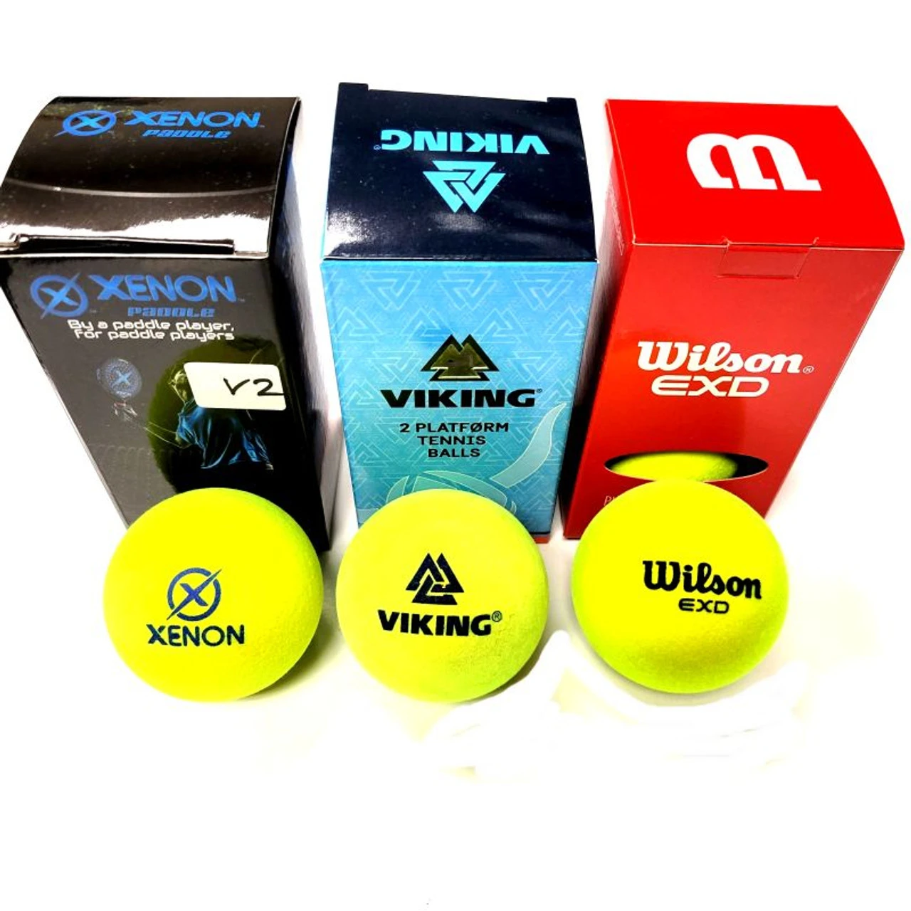 WILSON;VIKING;XENON Cold Weather Platform Tennis Balls - Play & Compare Pack '22 1 WILSON;VIKING;XENON Cold Weather Platform Tennis Balls - Play & Compare Pack '22