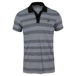 Adidas Classic Polo, Black / White Stripe