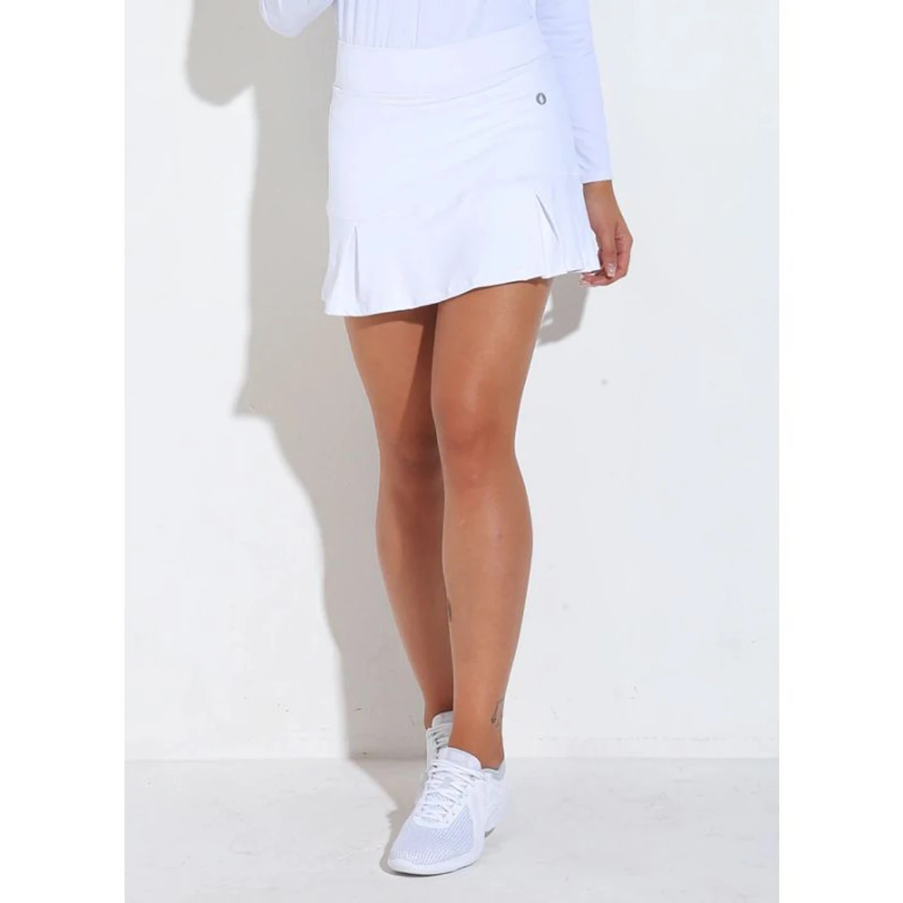 Dona Jo, JoJo Tennis Skirt, White (Long Skirt) 1 Dona Jo, JoJo Tennis Skirt, White (Long Skirt)
