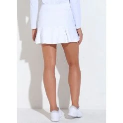Dona Jo, JoJo Tennis Skirt, White (Long Skirt) 9 Dona Jo, JoJo Tennis Skirt, White (Long Skirt) -Thorlo shop SKI202b 95689.1650349599