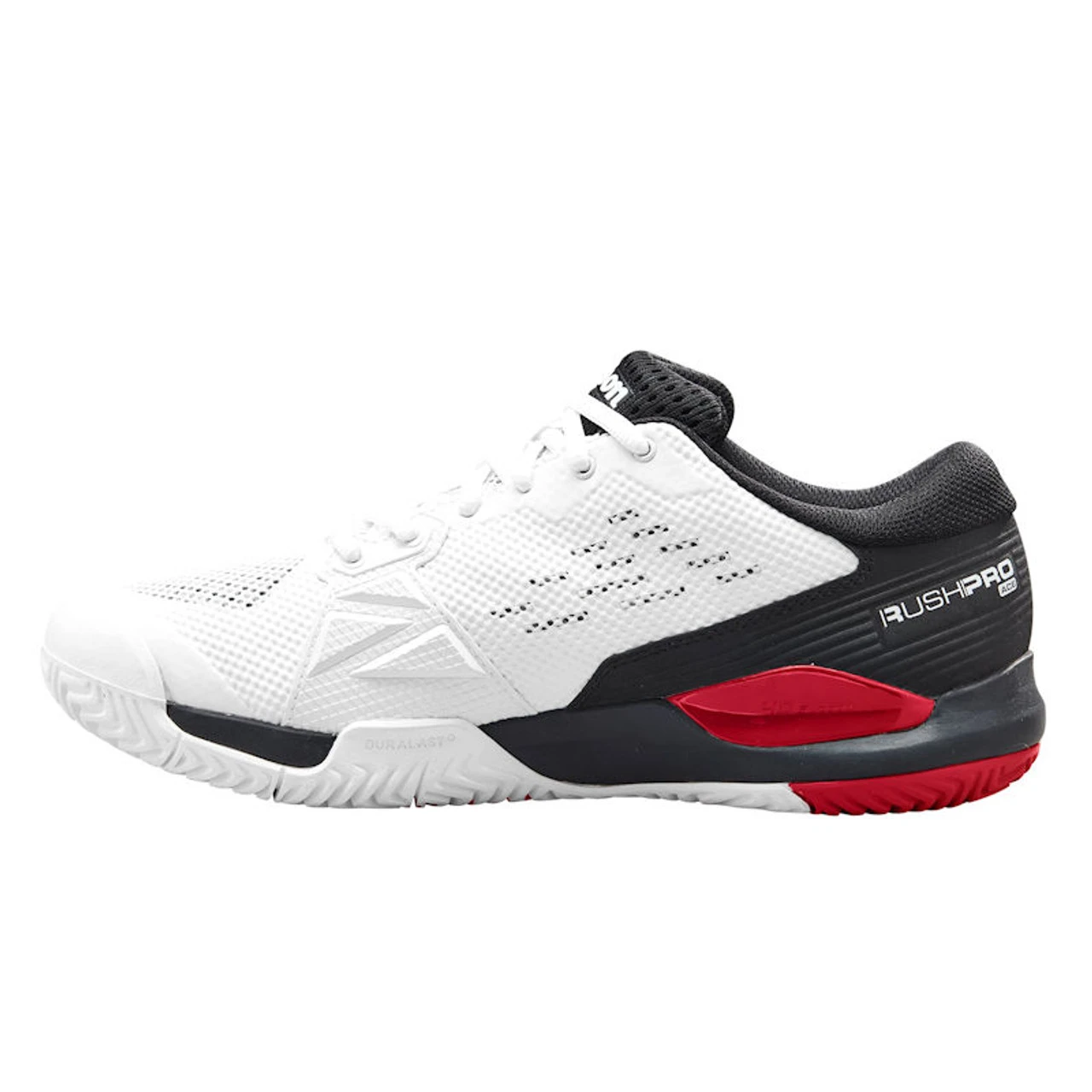 Wilson Rush Pro Ace Men 2E Wide, White/Black/Poppy 2 Wilson Rush Pro Ace Men 2E Wide, White/Black/Poppy - Image 2