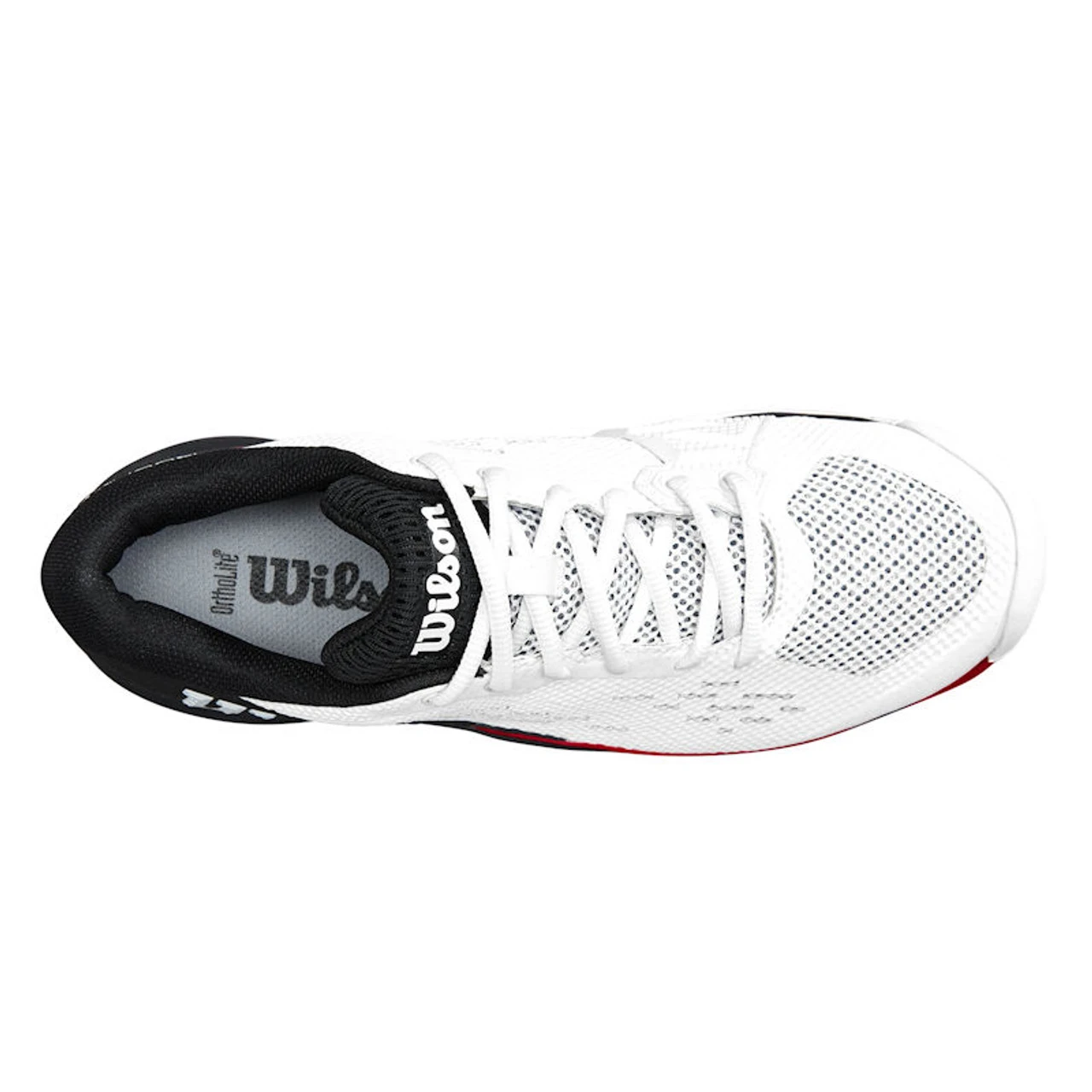 Wilson Rush Pro Ace Men 2E Wide, White/Black/Poppy 3 Wilson Rush Pro Ace Men 2E Wide, White/Black/Poppy - Image 3