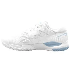 Wilson Rush Pro Ace Ladies WIDE WIDTH, White/Baby Blue -Thorlo shop WRS328720b 95780.1659833238