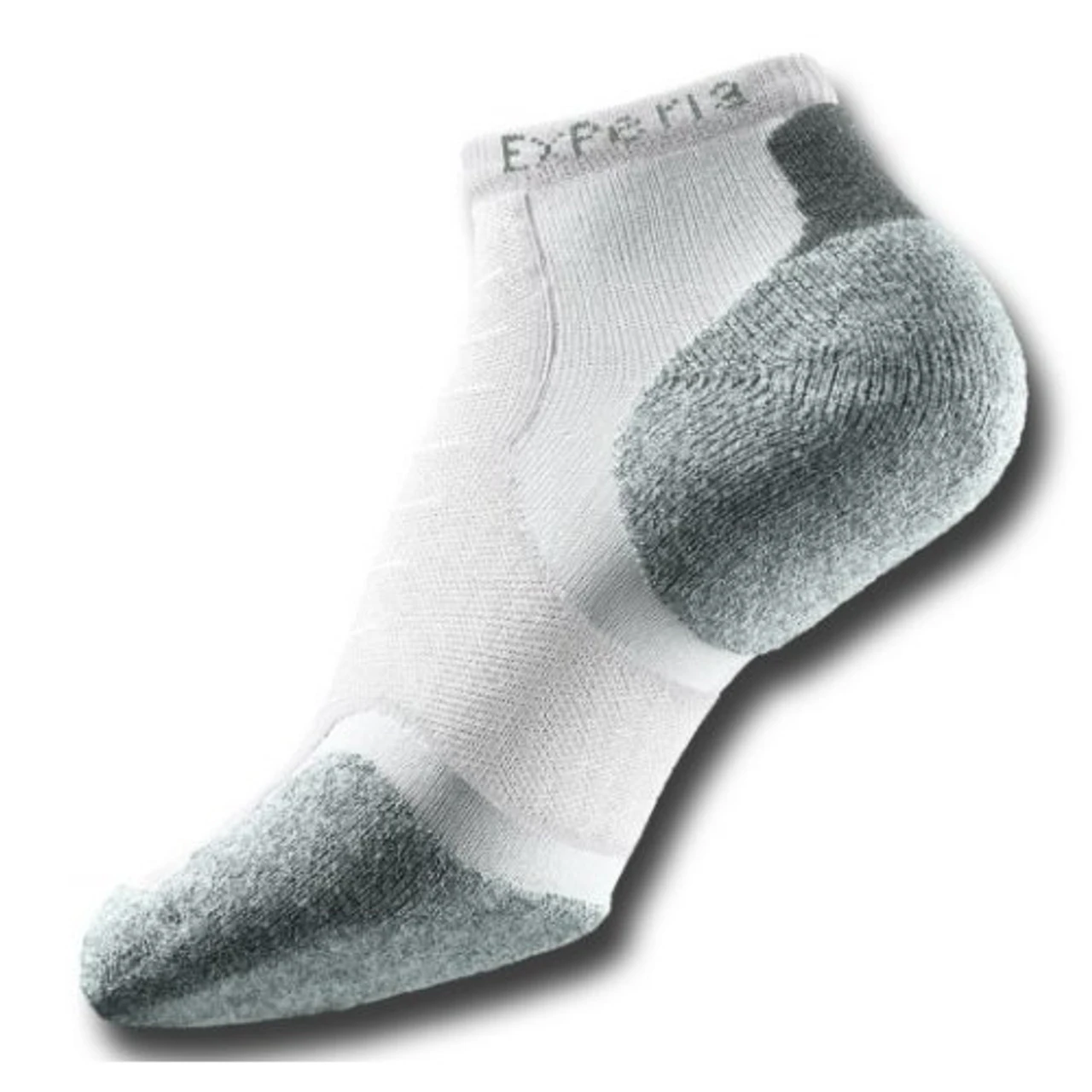 Experia Micro Mini Multi-Activity Sock, White/Gray XCCU 1 Experia Micro Mini Multi-Activity Sock, White/Gray XCCU